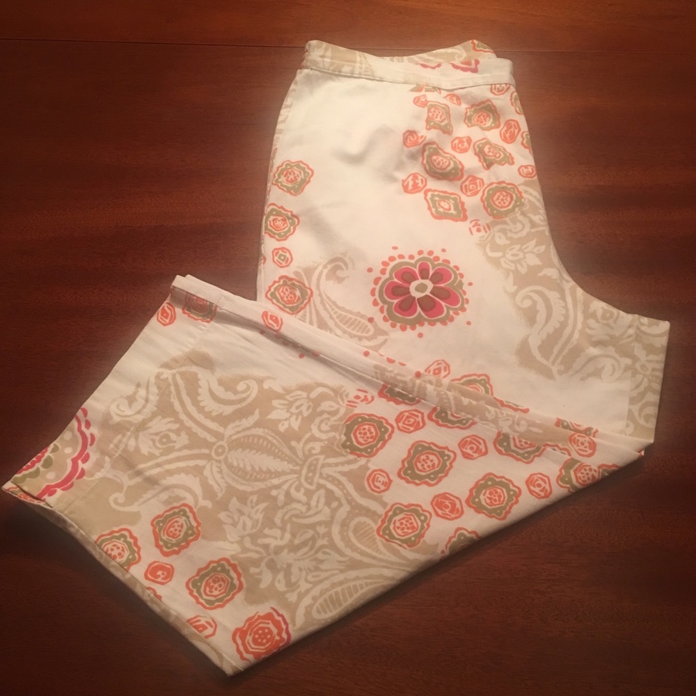 Multicolored Capri pants